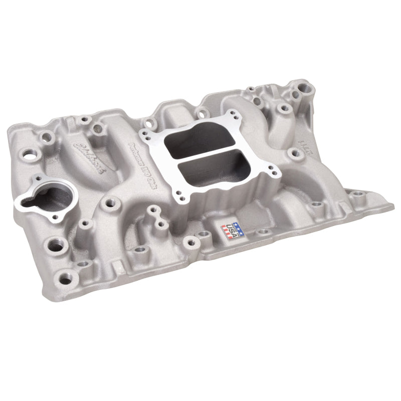 Edelbrock Performer Olds 350 manifold (non-EGR) 2711 Photo - out of package