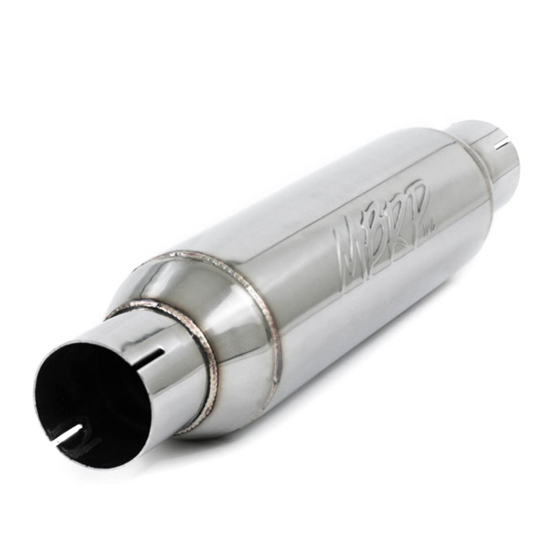 MBRP Universal Resonator 2.5in inlet/outlet 16in body 20in overall T304 R1012 Photo - Primary