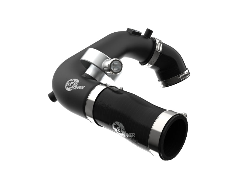 aFe BladeRunner 2 1/2in Intercooler Hot Side Charge Pipe 18-21 Jeep Wrangler JL L4-2.0L (t) - Black 46-20468-B 46-20468-B Photo - Primary