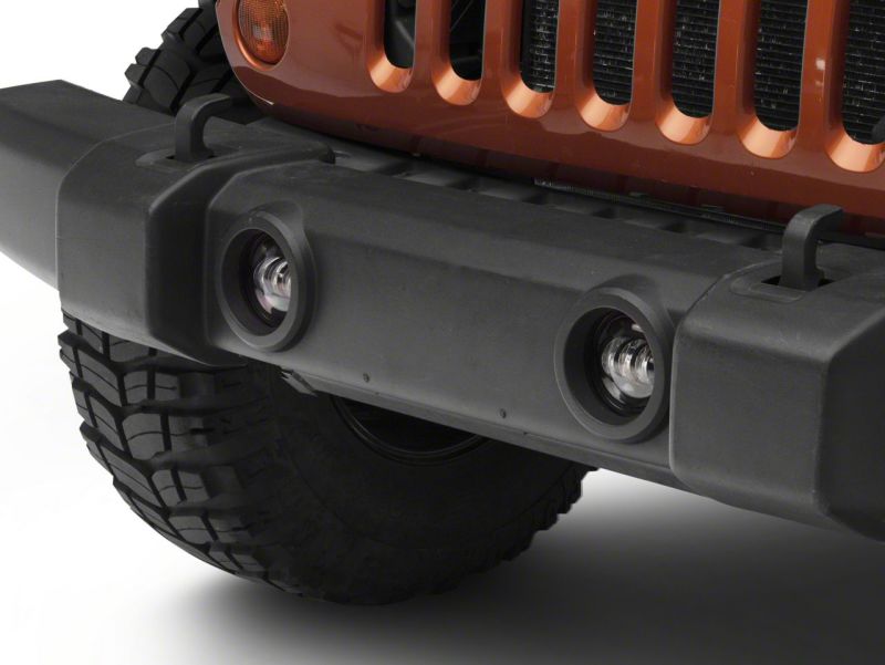 Raxiom 07-23 Jeep Wrangler JK & JL Axial Series Tri-Bar LED Fog Lights- Amber J130810 J130810 Photo - Close Up