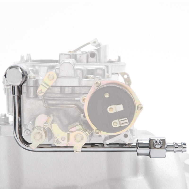 Edelbrock Fuel line, For carburetors, 3/8" barb inlet, 1/8" NPT fuel 8126 Photo - Unmounted