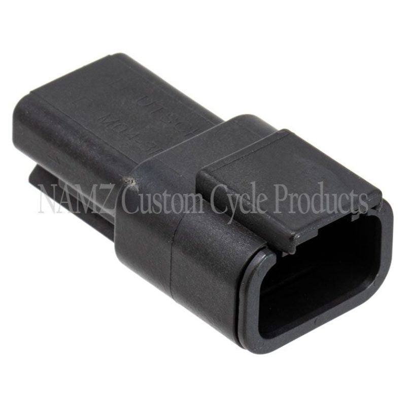 NAMZ Deutsch DTM 3-Position Receptacle w/3 Stamped Terminals & Wedgelock - Black (HD 74103-98BK) MDR-3B MDR-3B Photo - Primary