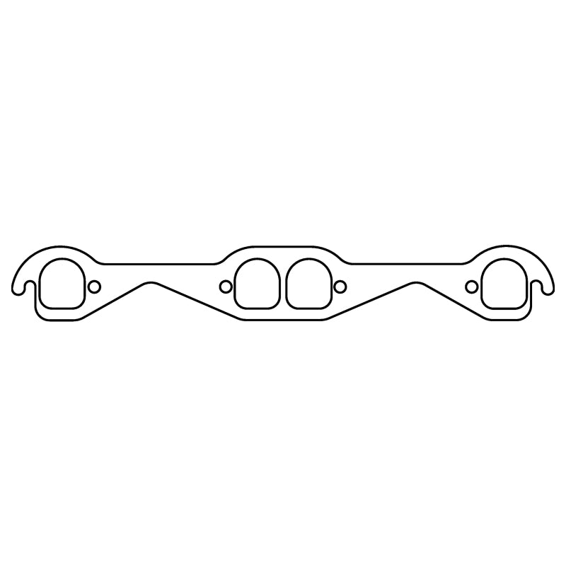 Cometic Gasket Cometic Chevy Gen1 Small Block V8 .060in HTS Exhaust Mani Gskt Set-1.710in x 1.550in Brodix D Ports C15199 C15199 Photo - Primary