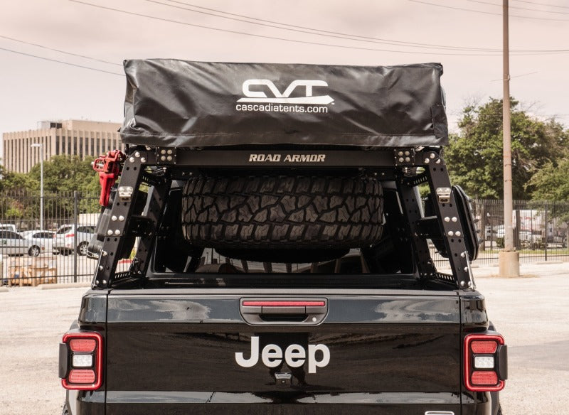 Road Armor Universal 5ft Bed TRECK Adj Bed Rack - Tex Blk (w/o Brackets) 500BRS52B 500BRS52B Photo - Primary