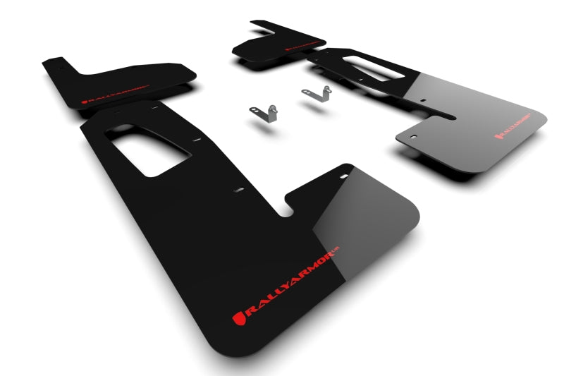 Rally Armor 2022 Rivian R1T Black UR Mud Flap w/ Red Logo MF18-UR-BLK/RD MF18-UR-BLK/RD Photo - Primary