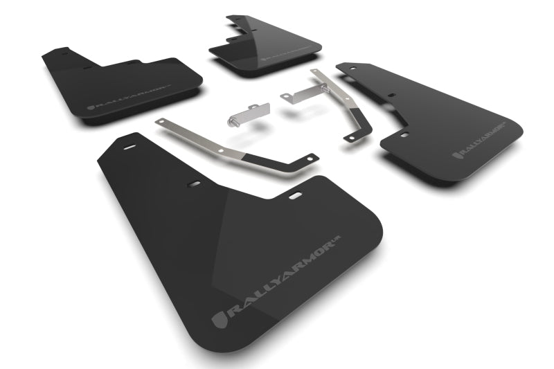 Rally Armor 2024 Subaru Crosstrek Black UR Mud Flap Grey Logo MF106-UR-BLK-GRY MF106-UR-BLK-GRY Photo - Primary