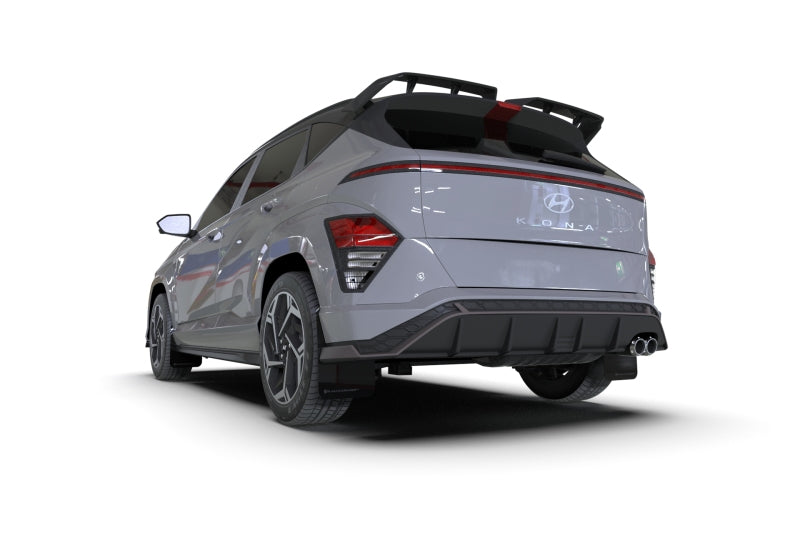 Rally Armor 2024 Hyundai Kona N Line Black UR Mud Flap w/ Grey Logo MF103-UR-BLK-GRY MF103-UR-BLK-GRY User 1