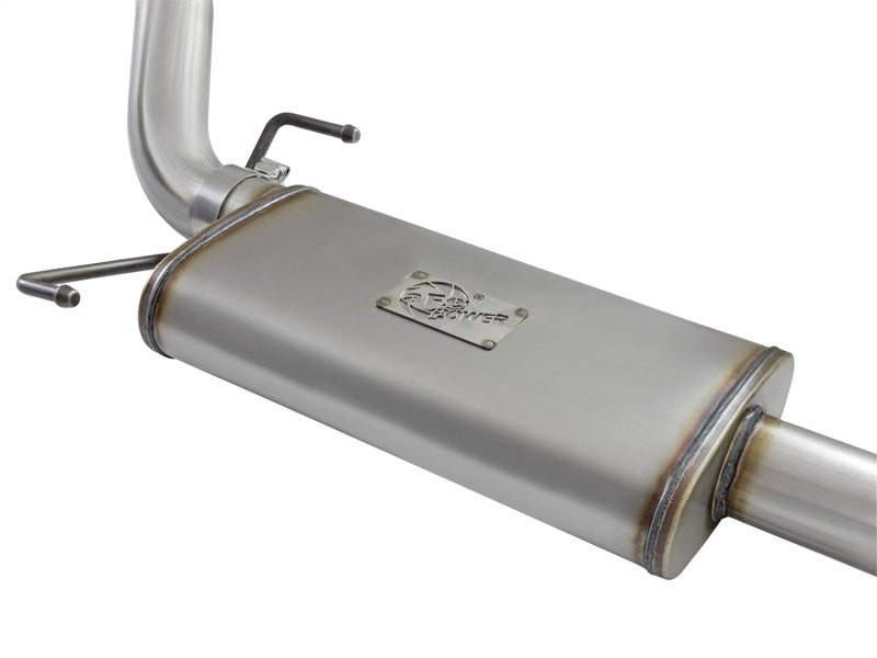 aFe MACH Force-Xp 3in 409 Stainless Steel Cat-Back Exhaust System w/Polish 49-46003-1P Photo - Unmounted