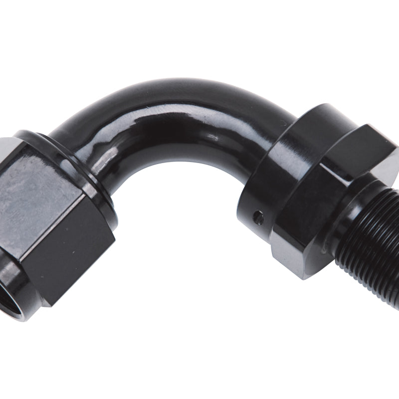 Russell -8 An Hose End Without Socket 90 Degree Polished & Black Anodized 615173 Photo - Primary