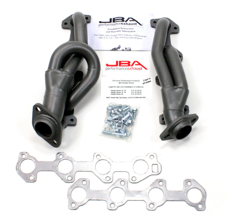 JBA 04-07 Dodge Dakota 4.7L PowerTech 1-1/2in Primary Ti Ctd Cat4Ward Header 1949S-2JT 1949S-2JT Photo - Primary