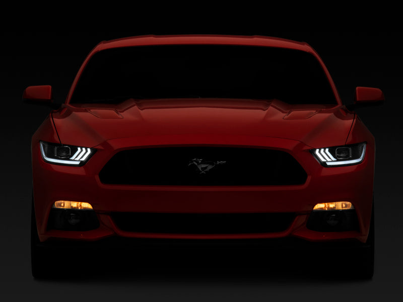 Raxiom 15-17 Ford Mustang GT350 GT500 LED Projector Headlights- Blk Housing (Clear Lens) 407613 407613 Photo - Close Up