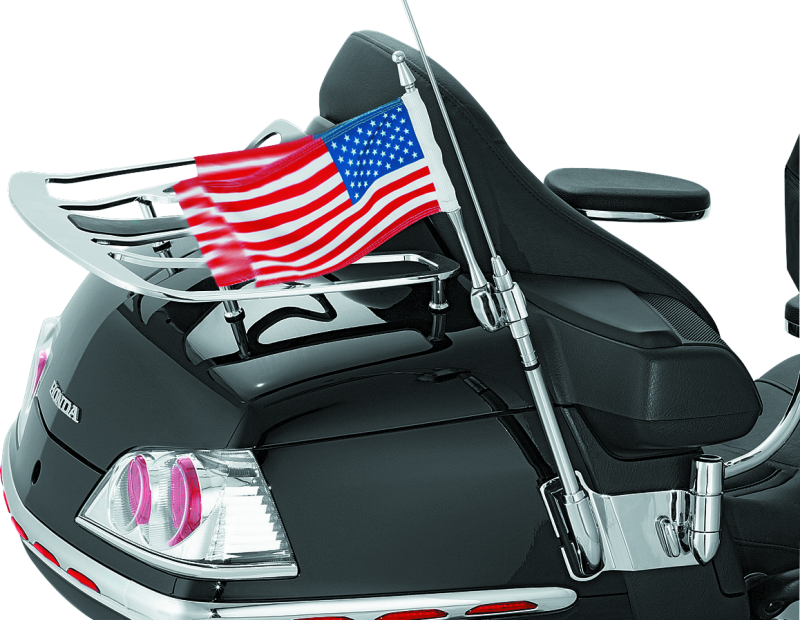 Kuryakyn Antenna Flag Mount With Flag 01-17 Gl1800 Chrome 4233 4233 Photo - Primary