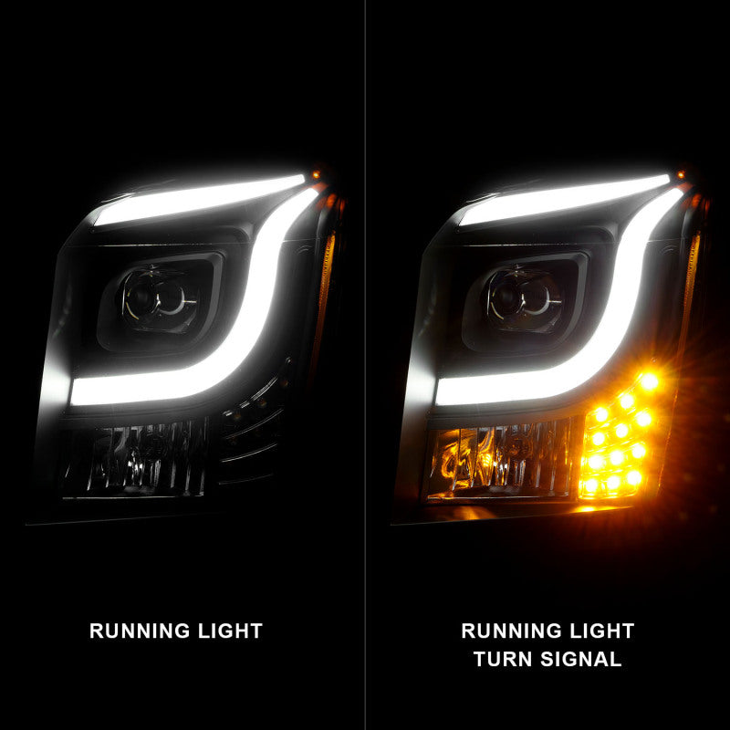 Anzo 15-17 GMC Yukon/Yukon XL Projector Headlights Black Housing/Clear Lens (w/ Light Bars) 111535 111535 User 1