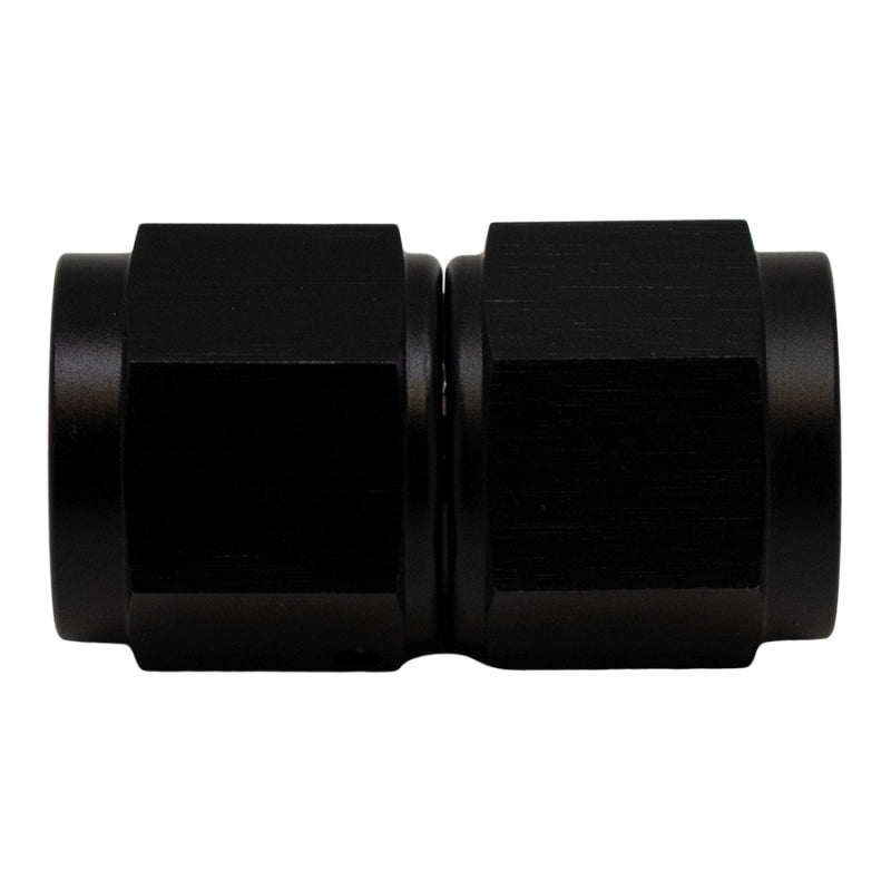 DeatschWerks 8AN Flare Female Swivel to 8AN Flare Female Swivel - Anodized Matte Black 6-02-0210-B 6-02-0210-B Photo - Primary