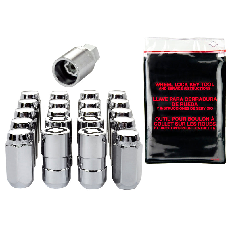 McGard 5 Lug Hex Install Kit w/Locks (Cone Seat Nut) M14X1.5 / 22mm Hex / 1.635in. Length - Chrome 84525 84525 Photo - Primary
