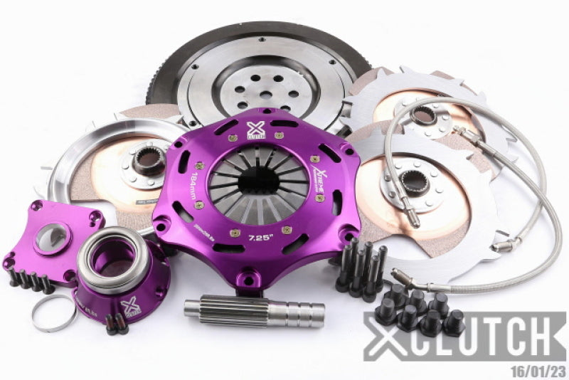 XCLUTCH 1997 Mitsubishi Lancer EVO IV 2.0L 7.25in Triple Solid Ceramic Clutch Kit XKMI18682-3E XKMI18682-3E Photo - Primary