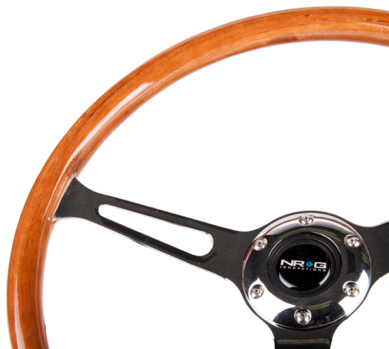 NRG Reinforced Classic Wood Grain Wheel, 360mm, 3 spoke center in chrome RST-360SL User 1