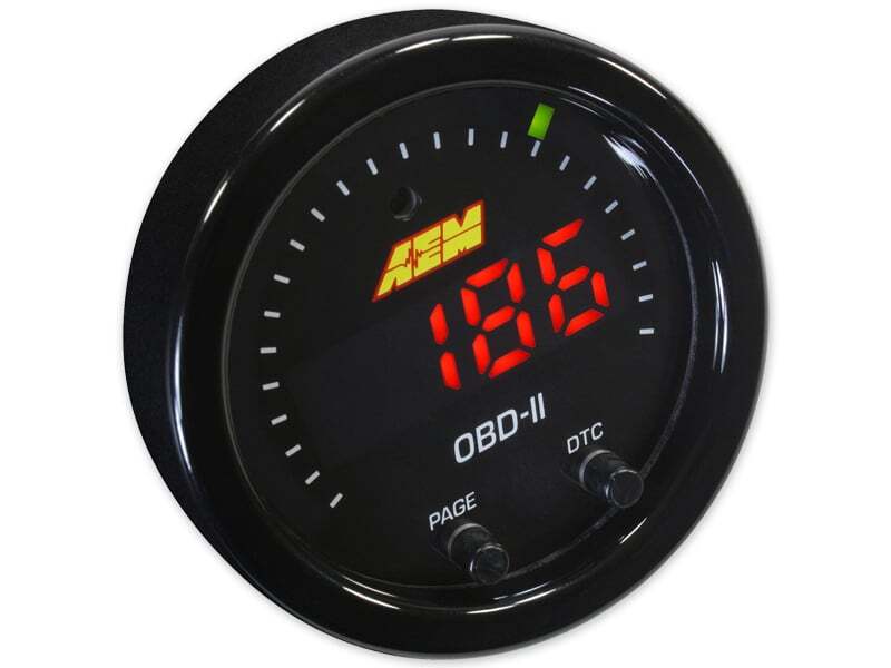 AEM Electronics X-Series OBDII Digital Datastream Gauge Black Bezel & Black Face plate 30-0311 Photo - out of package