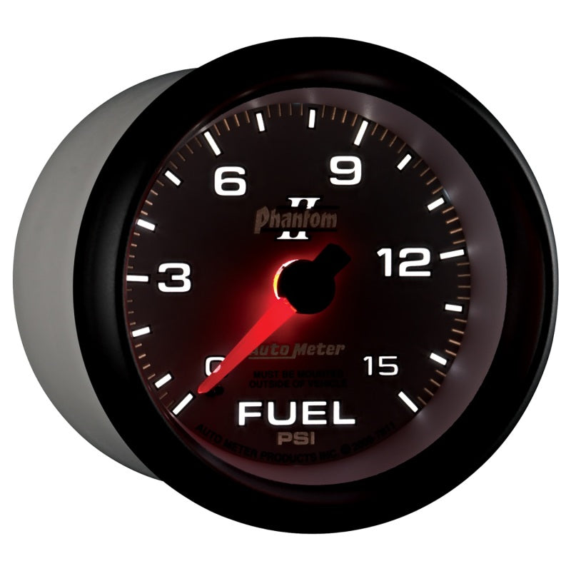 Autometer Gauge, Fuel Pressure, 2 5/8", 15psi, Mechanical, Phantom II 7811 User 6