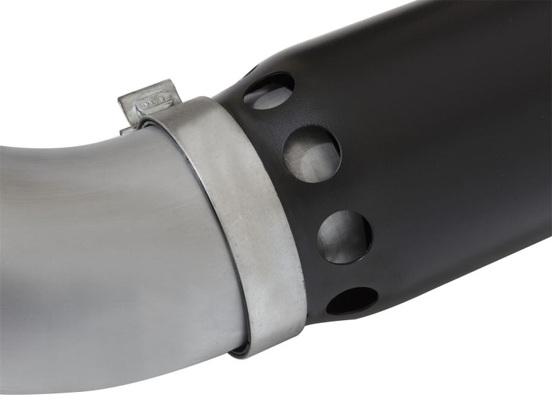 aFe POWER LARGE BORE HD 5" DPF-Back SS Exhaust System w/Black Tip 49-46112-B Photo - Unmounted