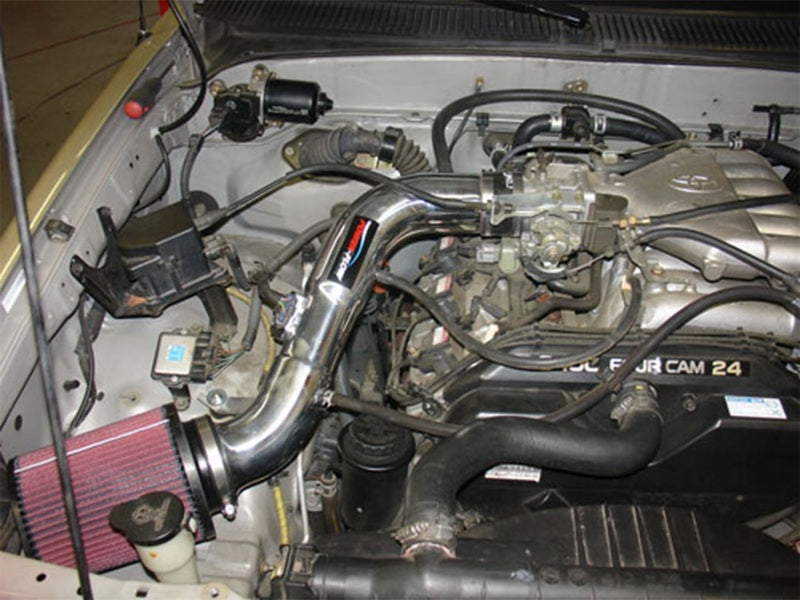 Injen Wrinkle Black Power-Flow Air, 99-04 4Runner Tacoma 3.4L V6 only PF2055WB Photo - Mounted