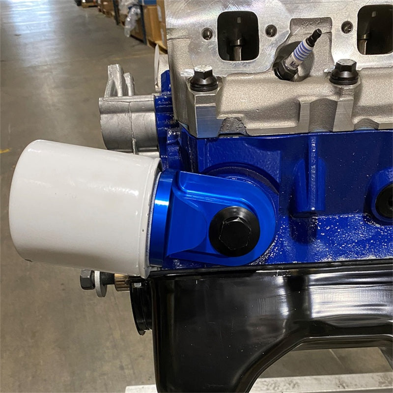 Ford Racing Push Rod V8 90 Degree Billet Oil Filter Adapter M-6880-B50 M-6880-B50 Photo - Mounted