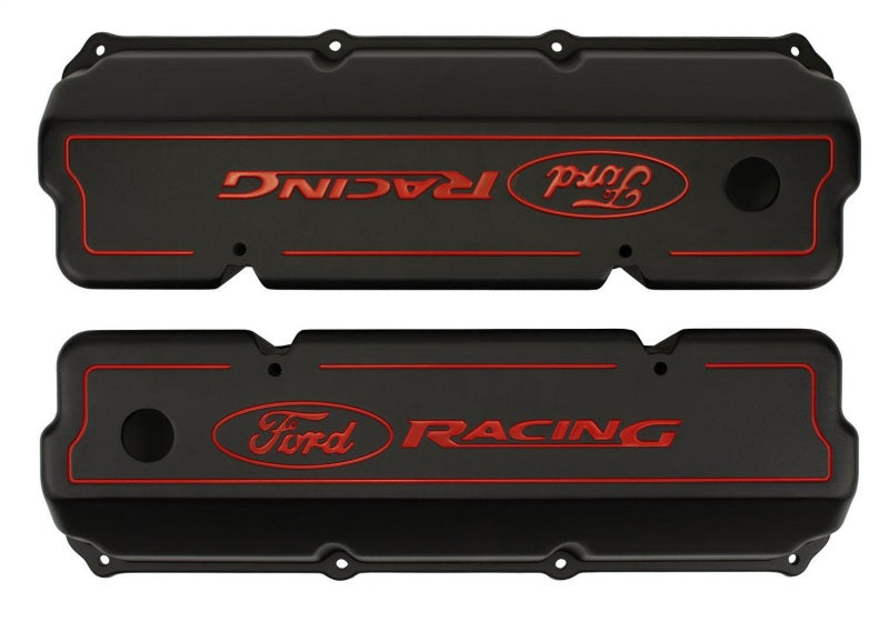 Ford 351C Aluminum Valve Cover Set - Black Finish FRDM6582-Z351B M-6582-Z351B Photo - Unmounted