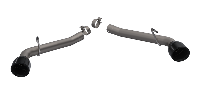 QTP 10-13 Chevrolet Camaro SS 6.2L 304SS Eliminator Muffler Delete Axle Back Exhaust w/4.5in Blk Tip 700110B 700110B Photo - Primary