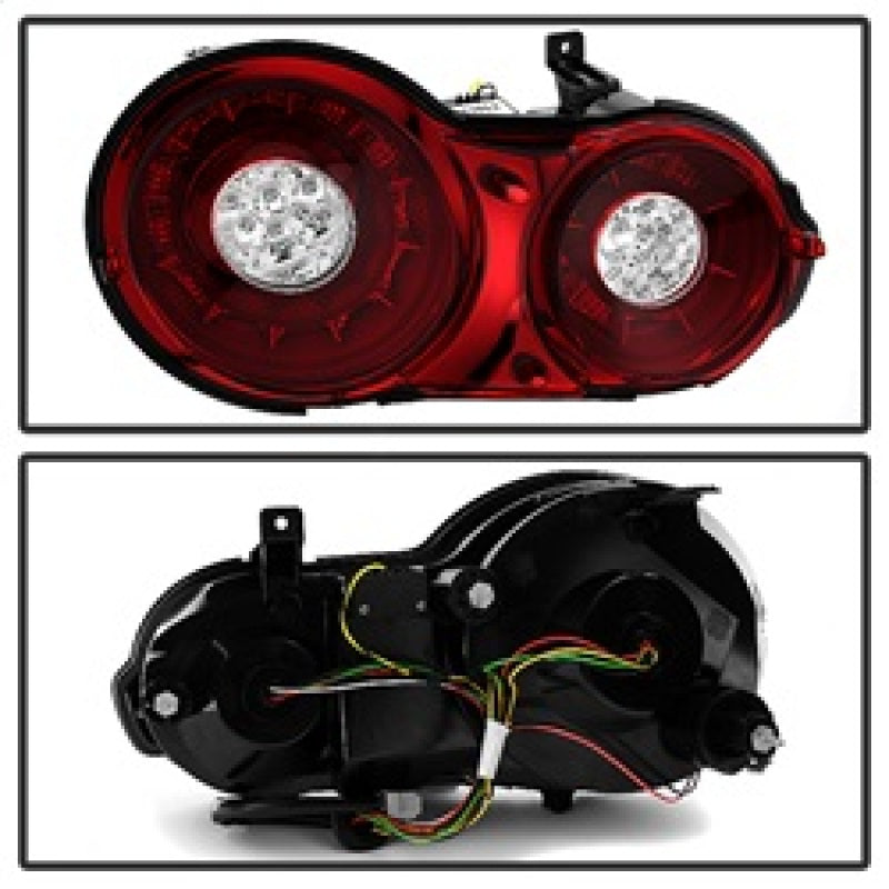 Spyder 09-15 Nissan GTR LED Tail Lights Red Clear ALT-YD-NGTR09-LED-RC 5082008 5082008 Photo - Unmounted