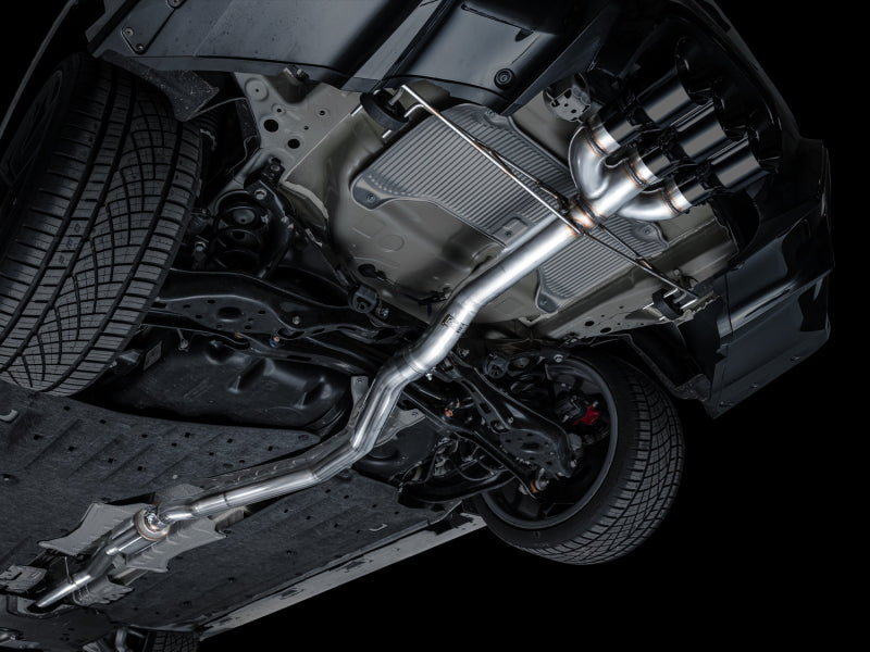 AWE Tuning 2024 Acura Integra Type S DE5 FWD Track Edition Exhaust w/ Triple Diamond Black Tips 3020-53335 3020-53335 Photo - Mounted