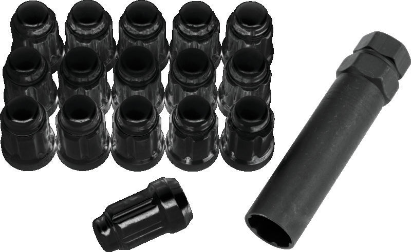 QuadBoss Spline Lug Nuts 12X1.5 Black 608819 608819 Photo - Primary