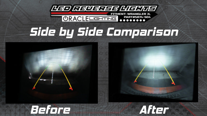 ORACLE Lighting Oracle Rear Bumper LED Reverse Lights for Jeep Wrangler JL - 6000K 5874-504 5874-504 Product Specifications Sheet
