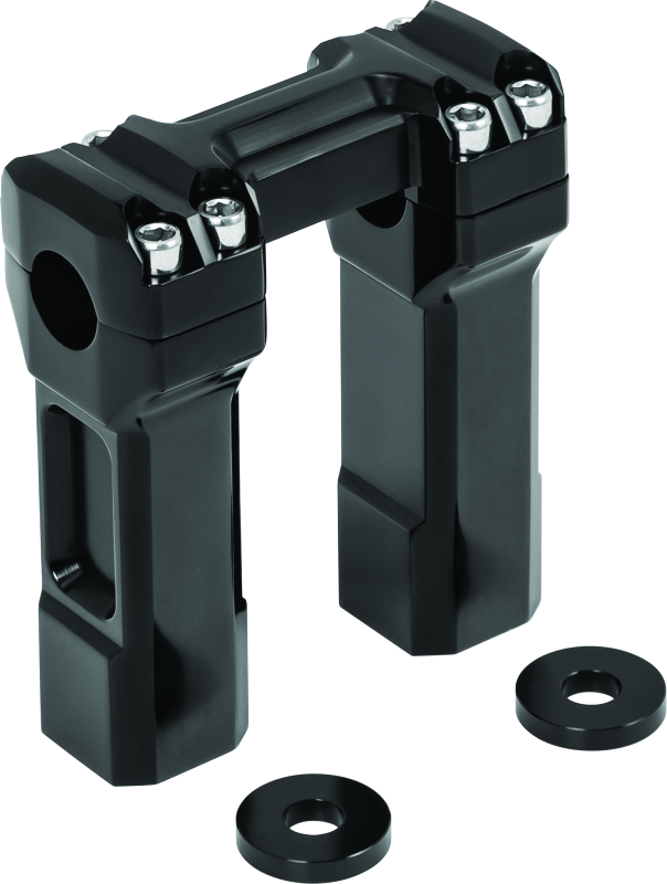 Kuryakyn 5in Billet Handlbr Risers Blk 6132 6132 Photo - Primary