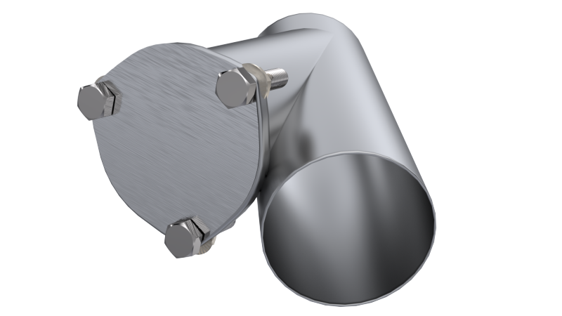 QTP 4in Weld-On QTEC Exhaust Cutout Y-Pipe 10400 10400 Photo - Primary