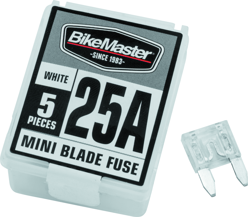 BikeMaster 5Piece 25A Replacement Mini Blade Fuse 152447 152447 Photo - Primary