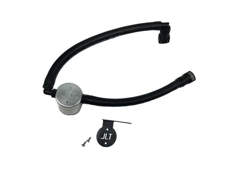 J&L 15-22 Ford Transit 150/250/350 3.5L EcoBoost Passenger Side Oil Separator 3.0 - Clear Anodiz 3025P-C 3025P-C Photo - Primary