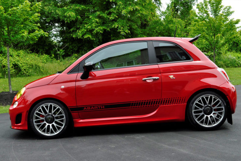 Rally Armor 12+ Fiat 500 (Pop/Sport/Lounge/Abarth) Red Mud Flap w/ White Logo MF25-UR-RD/WH User 3