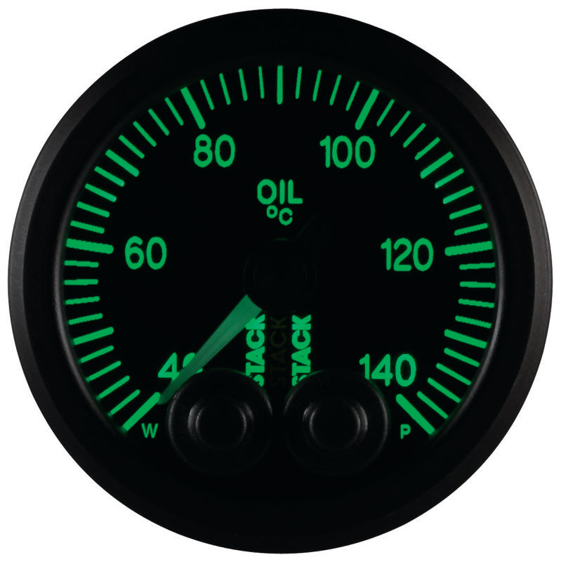 Autometer Stack 52mm 40-140 Deg C 1/8in NPTF Male Pro-Control Oil Temp Gauge - Black ST3509 ST3509 User 7