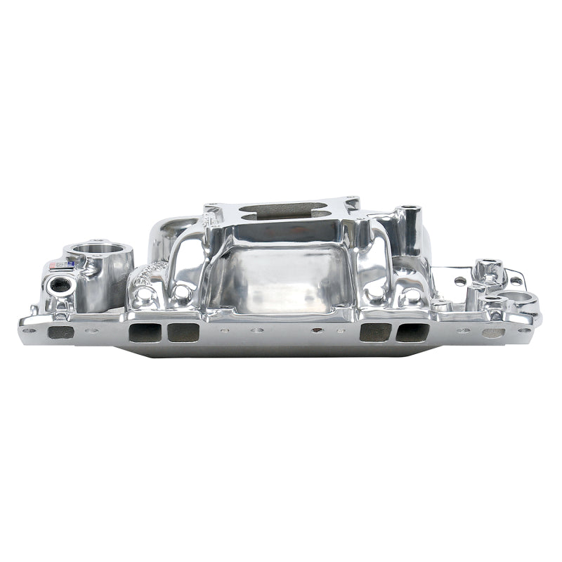 Edelbrock Polished S/B Chevy RPM Air-Gap Manifold 75011 Photo - out of package