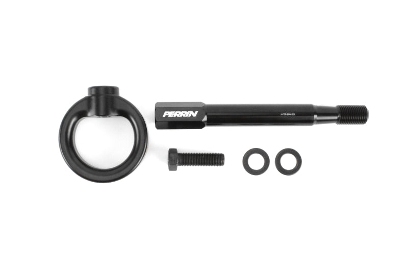 Perrin 08-14 Subaru WRX/STI Sedan Tow Hook Kit (Rear) - Black PSP-BDY-251BK PSP-BDY-251BK Photo - Primary