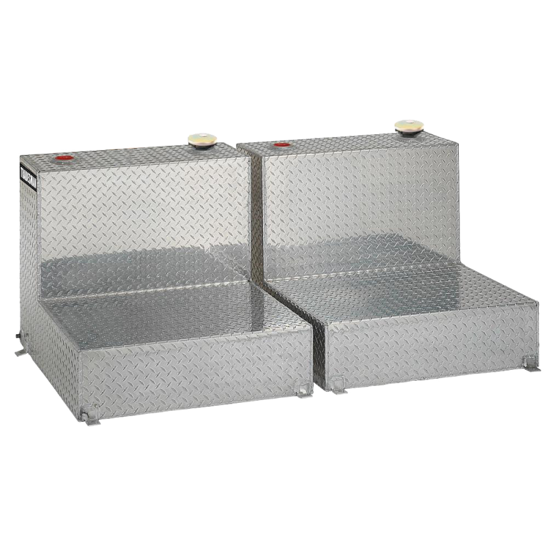 Tradesman Aluminum Twin L-Shape Liquid Storage Tank (96 Gallon Capacity) - Brite 3296 3296 User 1