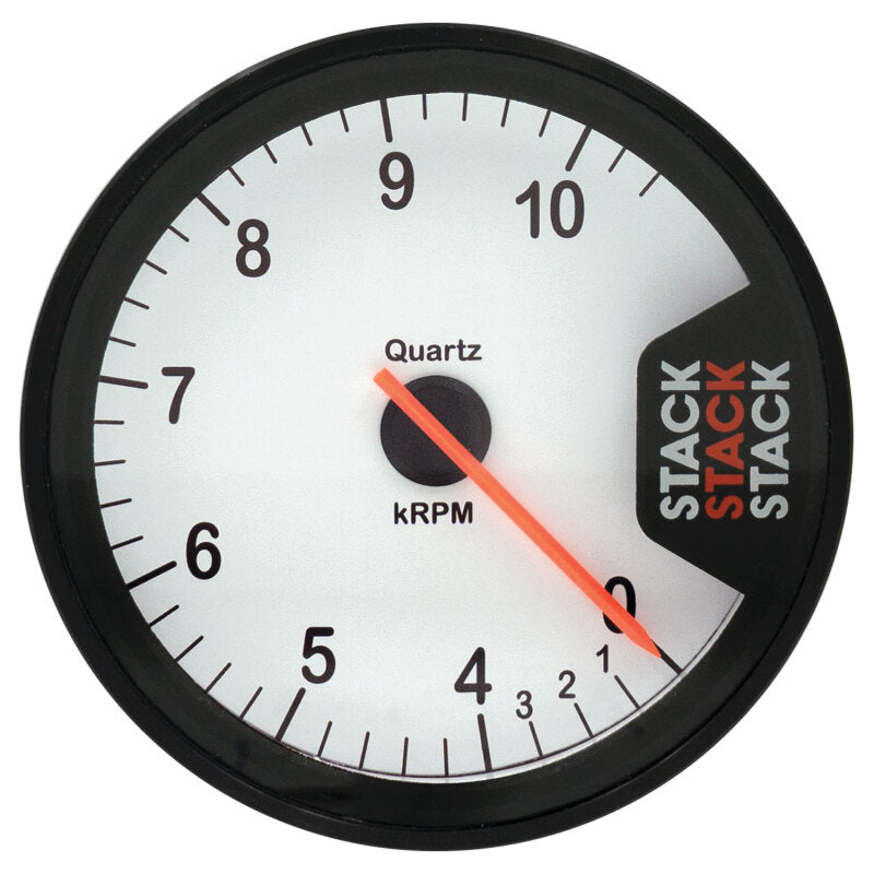 Autometer Stack Clubman Tachometer 80mm 0-10K RPM - White ST200-010W ST200-010W User 1