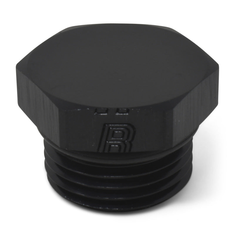 Russell -8 AN Straight Thread Plug Adapter (Black Finish) 660283 Photo - out of package