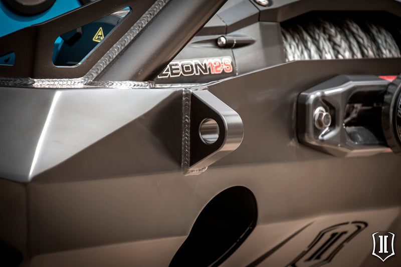 ICON 07-18 Jeep Wrangler JK Pro Series Front Bumper Rec Winch Mount w/Bar/Tabs 25215 25215 Photo - Close Up