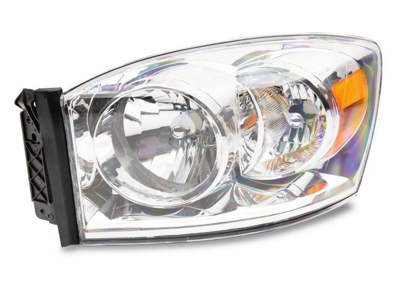 Raxiom 06-08 Dodge RAM 1500 Axial Series OEM Style Rep Headlights- Chrome Housing (Clear Lens) R118012 R118012 Photo - Close Up