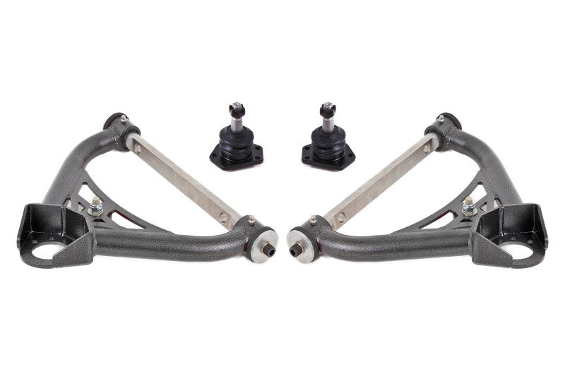 BMR Suspension BMR 70-81 Chevrolet Camaro A-Arms Upper Non-Adjustable Delrin Std Ball Joint - Black Hammertone AAU321H AAU321H Photo - Primary