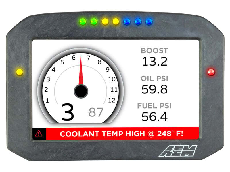 AEM CD-7LG Carbon Logging Flush Digital Dash Display w/ Internal 20Hz GPS & Antenna 30-5703F 30-5703F Photo - out of package
