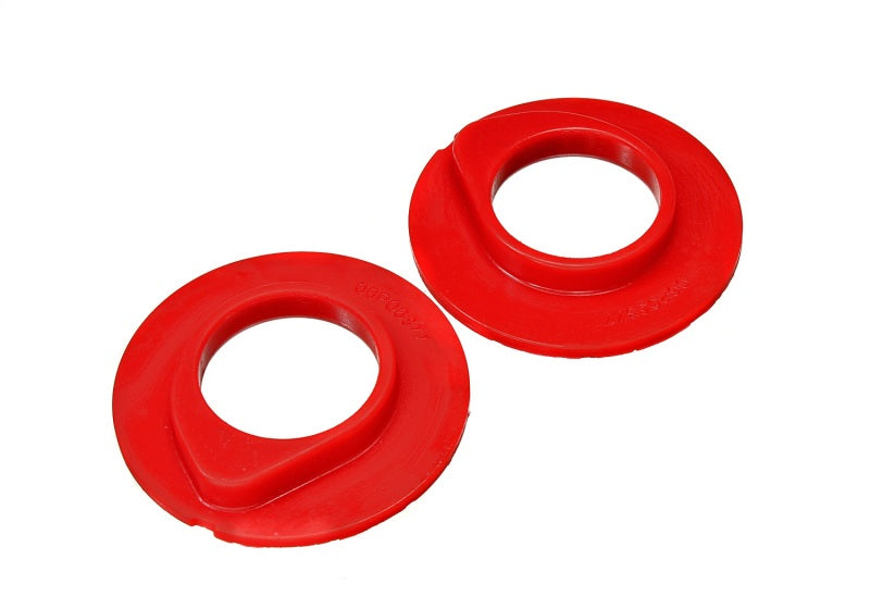 Energy Suspension 90-96 Ford F-150/Ford Bronco Front Coil Spring Isolator Set - Red 4.9108R 4.9108R Photo - Primary