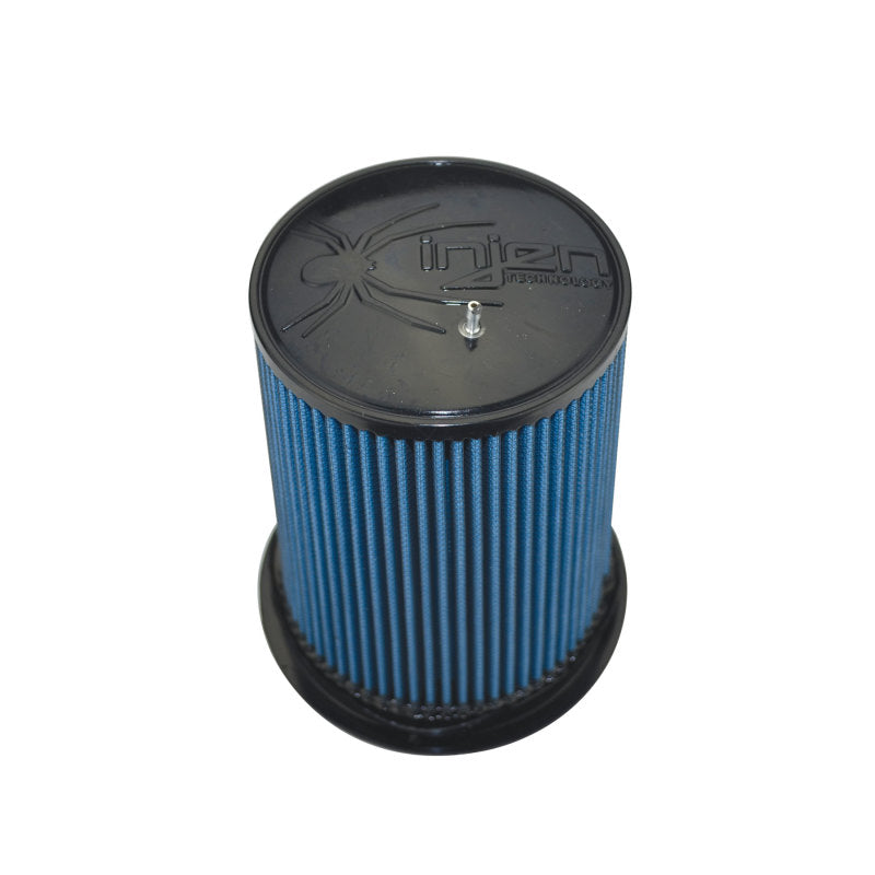 Injen SuperNano-Web Air Filter 5in Flange ID 7in Base/ 7.9in Height/ 5in Top/ Filter Monitor Nipple X-1106-BB X-1106-BB Photo - out of package