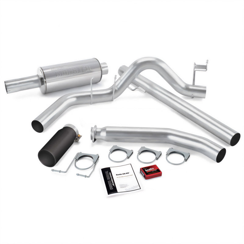 Banks Power 02 Dodge 5.9L Std Cab Git-Kit - SS Single Exhaust w/ Black Tip 49361-B 49361-B Photo - Primary